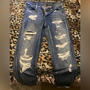 American eagle ripped jeans